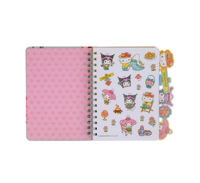 Quaderno A5 con divisori Hello Kitty &amp; Friends - Camping Mr Wonderful