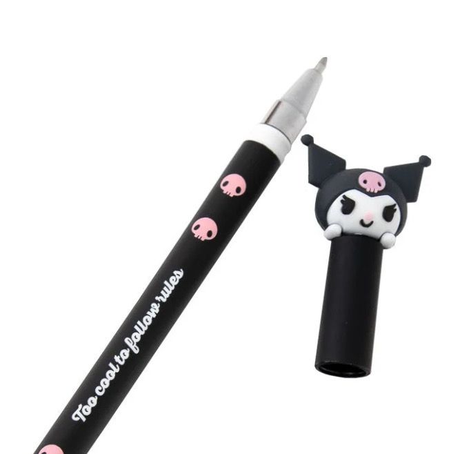 Penna cancellabile Kuromi  Black - Too cool to follow rules