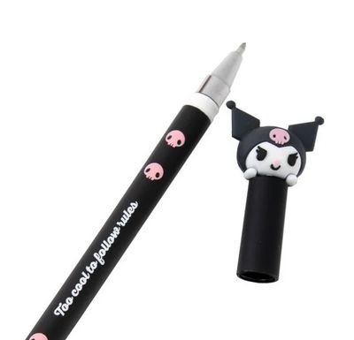 Penna cancellabile Kuromi  Black - Too cool to follow rules