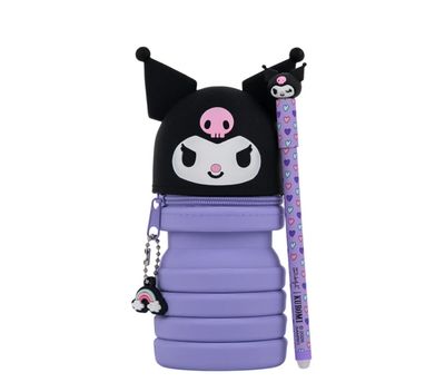 Astuccio estensibile in silicone + penna cancellabile Bo-Bo - Kuromi Mr Wonderful