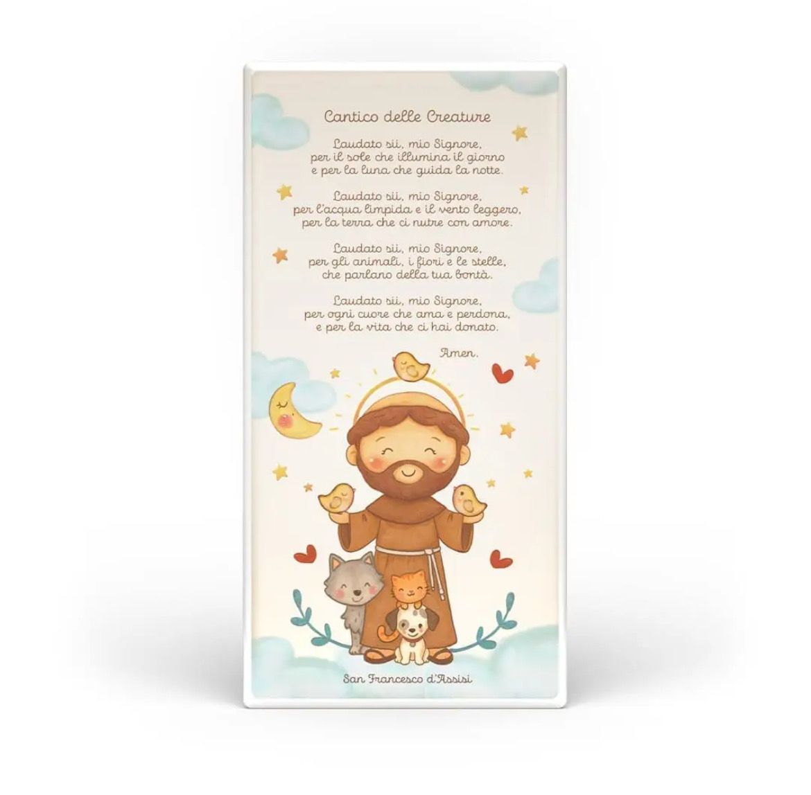 Tavola - Dolci preghiere San Francesco Cantico delle Creature