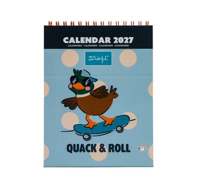 Calendario da scrivania 2027 - Quack &amp; Roll Nr Wonderful
