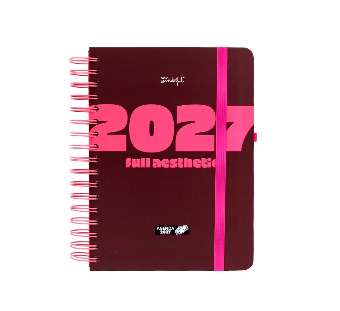 Agenda Settimanale piccola - 2027 Full Aesthetic SP Mr Wonderful