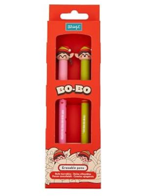 Set di 2 Penne Cancellabili Mr Wonderful - Elfo Ed Elfa Natale