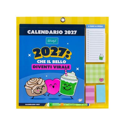 Calendario magnetico da parete 2027 - Che il bello diventi virale Mr Wonderful