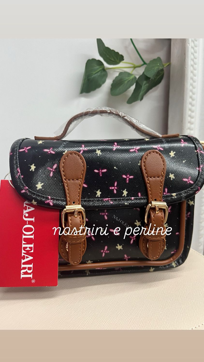 Cartella mini apine fondo nero Naj-Oleari cod. 61158