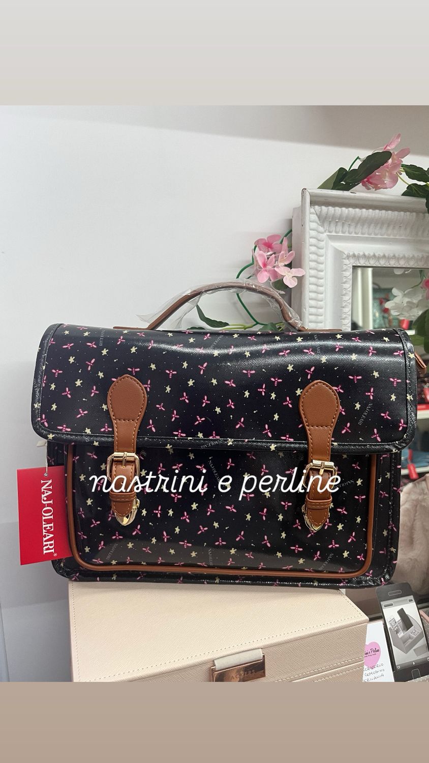 Cartella giorno apine fondo nero Naj-Oleari cod. 61482