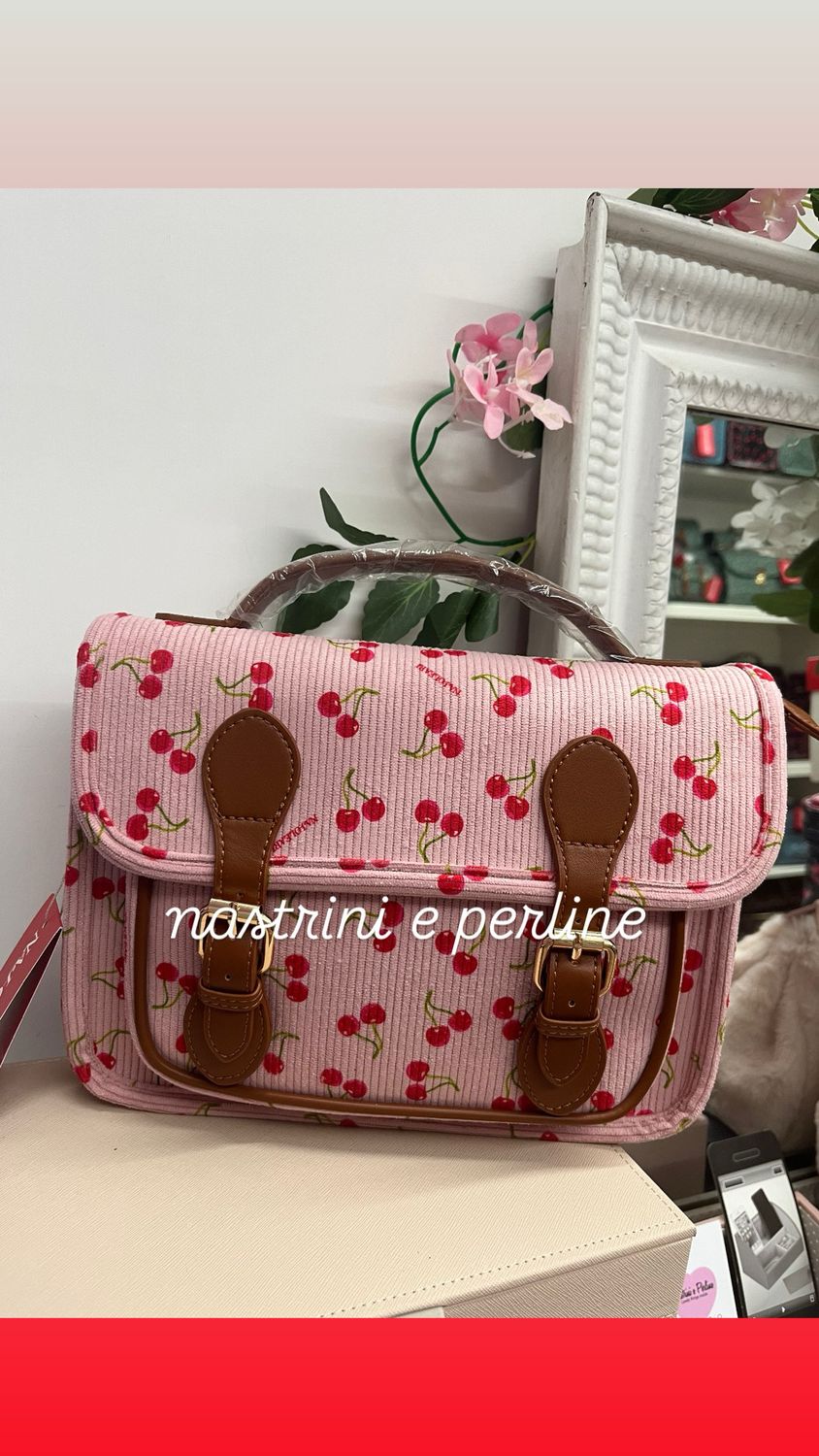 Cartella media cherry fondo rosa Naj-Oleari cod. 61159