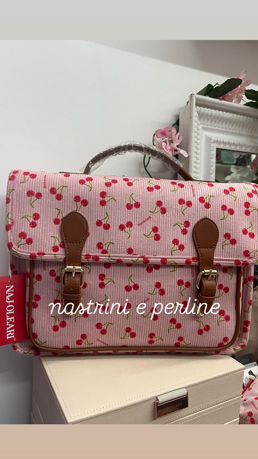 Cartella giorno cherry fondo rosa Naj-Oleari cod. 61482