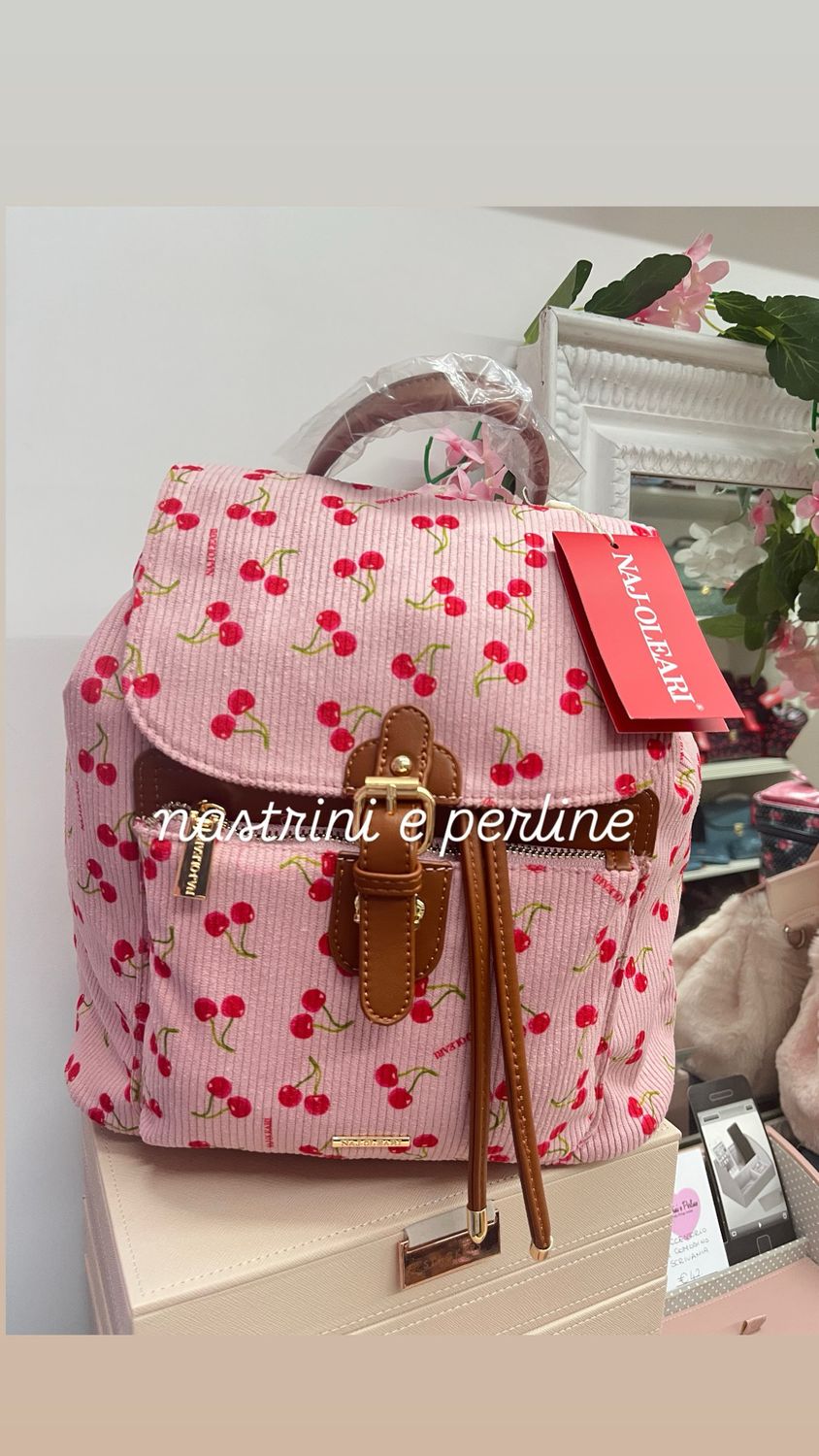 Zaino Naj-Oleari cherry fondo rosa 61697