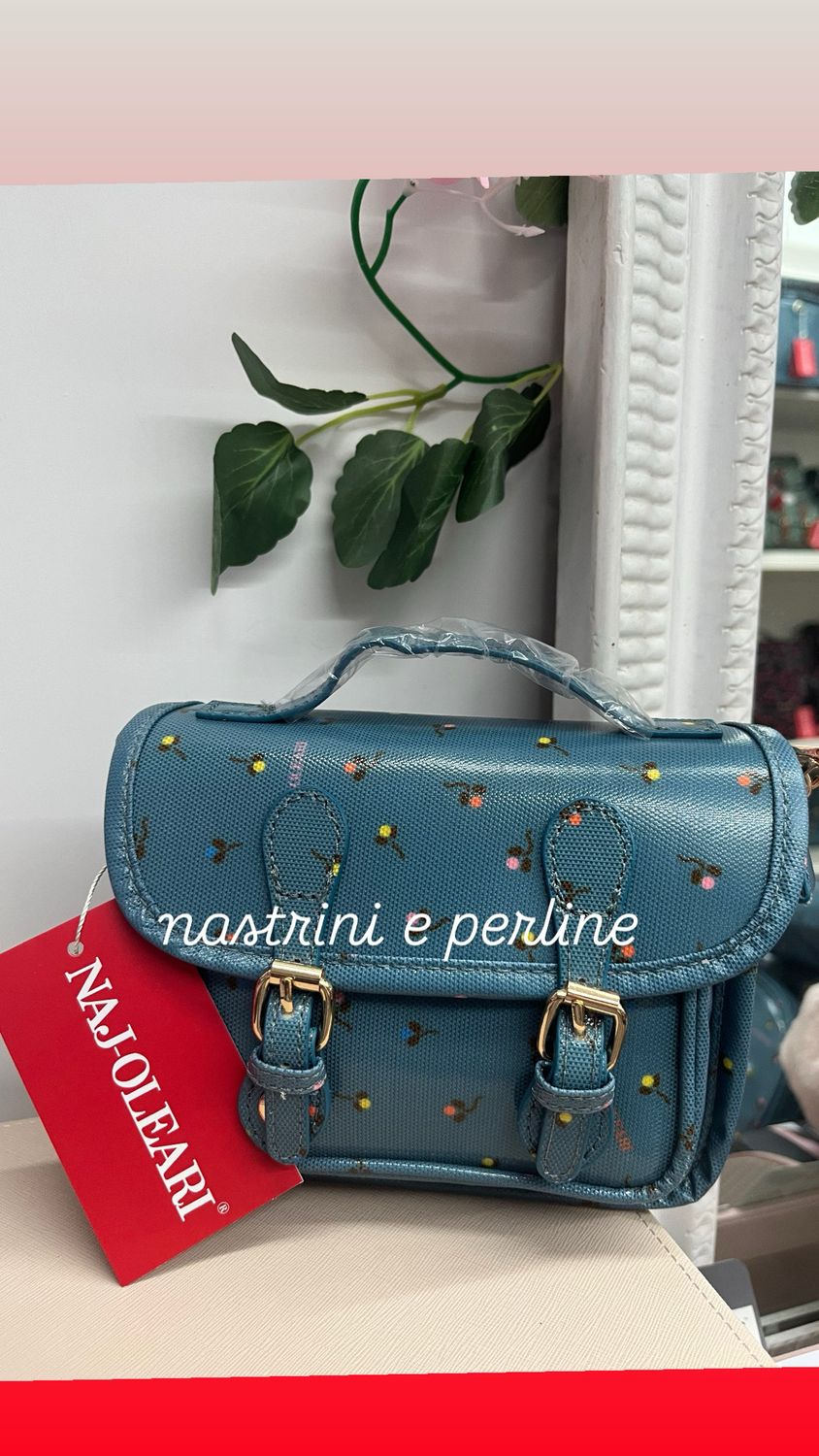 Cartella mini Dotty fondo celeste Naj-Oleari cod. 61158