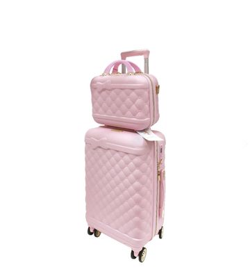 SET VALIGERIA 2PZ RIBBON BABY PINK ROSA Camomilla Milano 17240