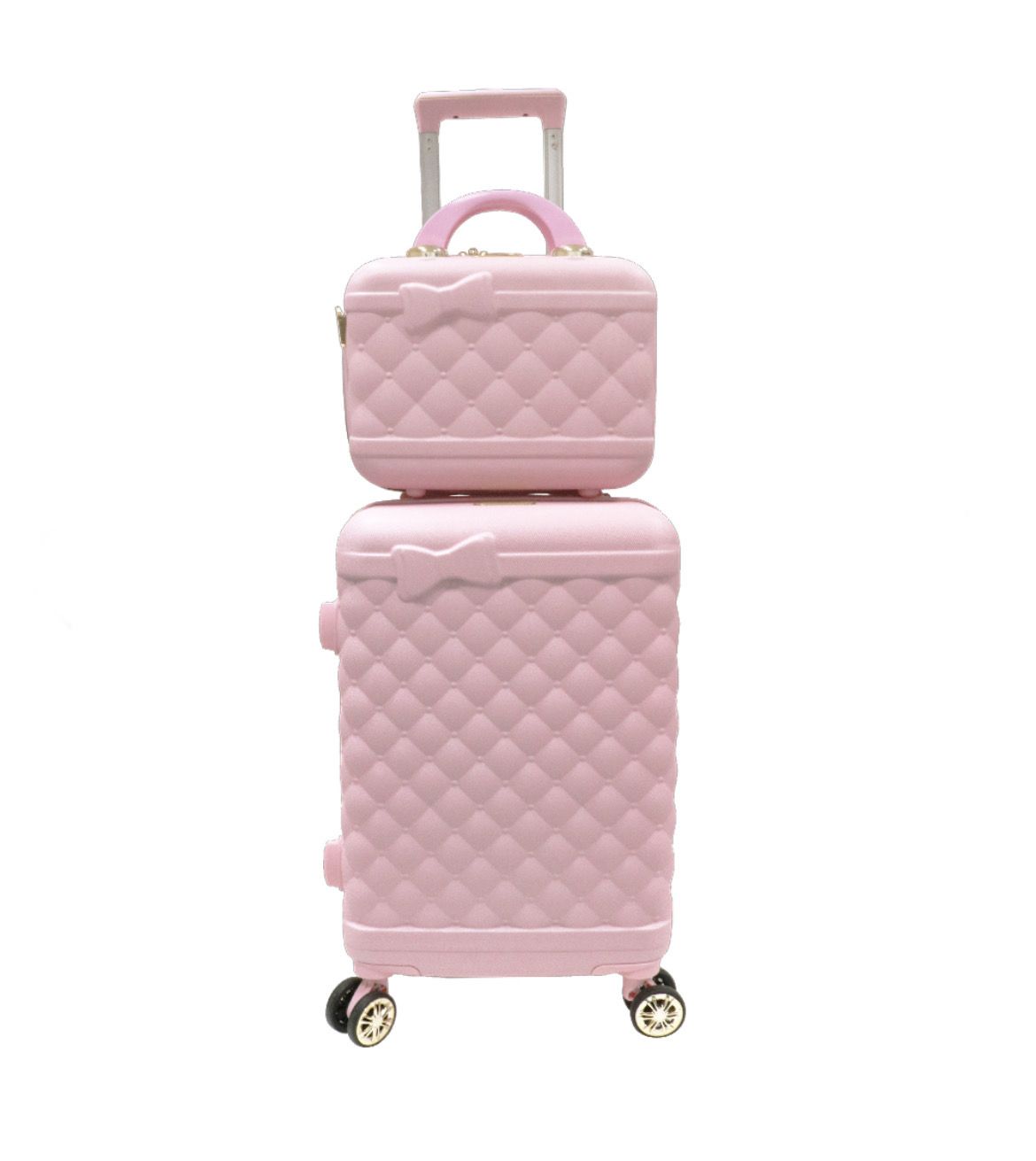 SET VALIGERIA 2PZ RIBBON BABY PINK ROSA Camomilla Milano 17240