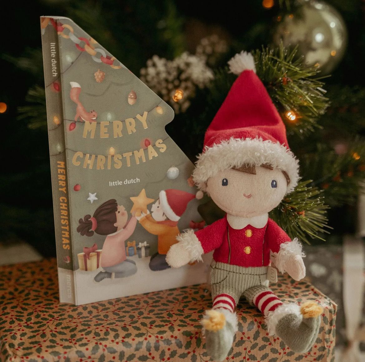Libro  di Natale con elfo Jim Little Dutch LD4872