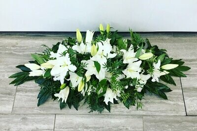 3ft Lily Coffin Spray