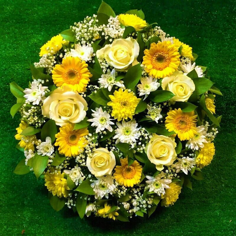 14" Yellow Mixed Posy