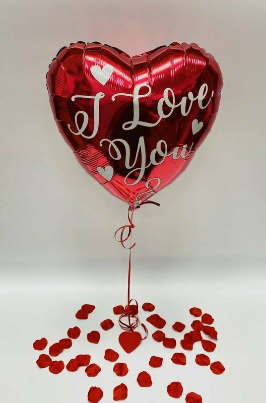 I Love You  18" hellium balloon
