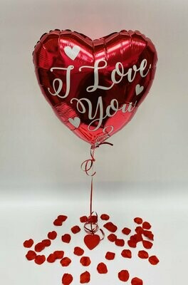 I Love You 18" hellium balloon