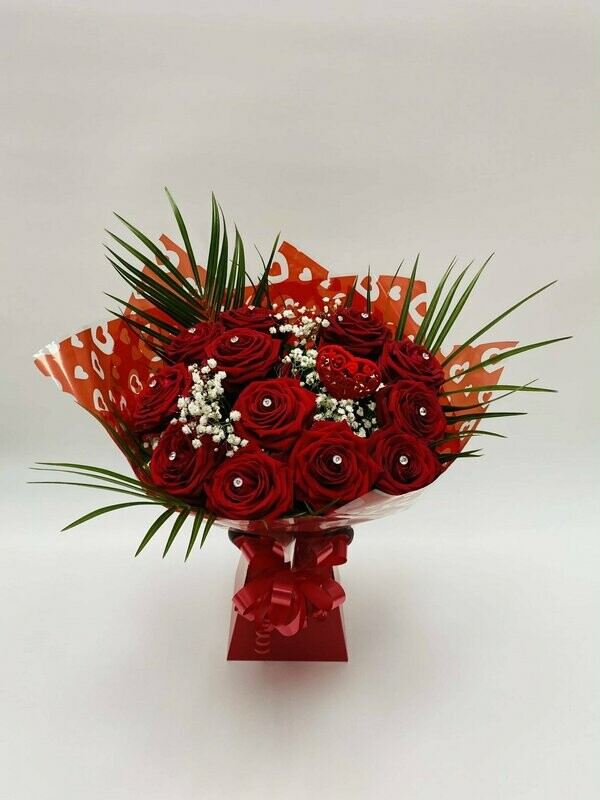 Diamond Dozen Roses