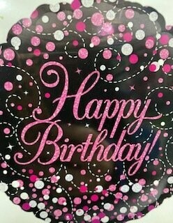 Happy Birthday  18" hellium balloon