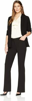 Lark &amp; Ro Women&#39;s Bootcut Trouser Pant: Curvy Fit