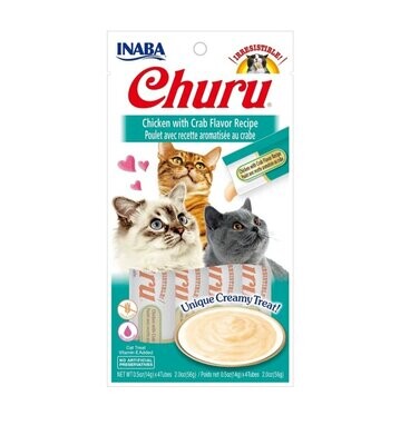 Churu Cat Receta Pollo con Cangrejo 4x14gr