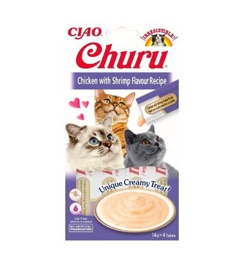 Churu Cat Receta Pollo con Gambas 4x14gr