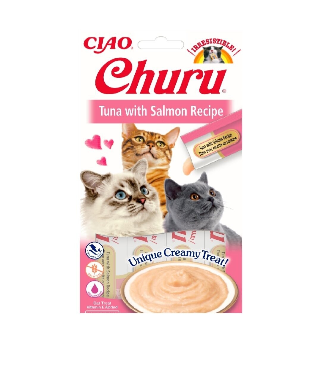 Churu Cat Receta Atún con Salmón 4x14gr