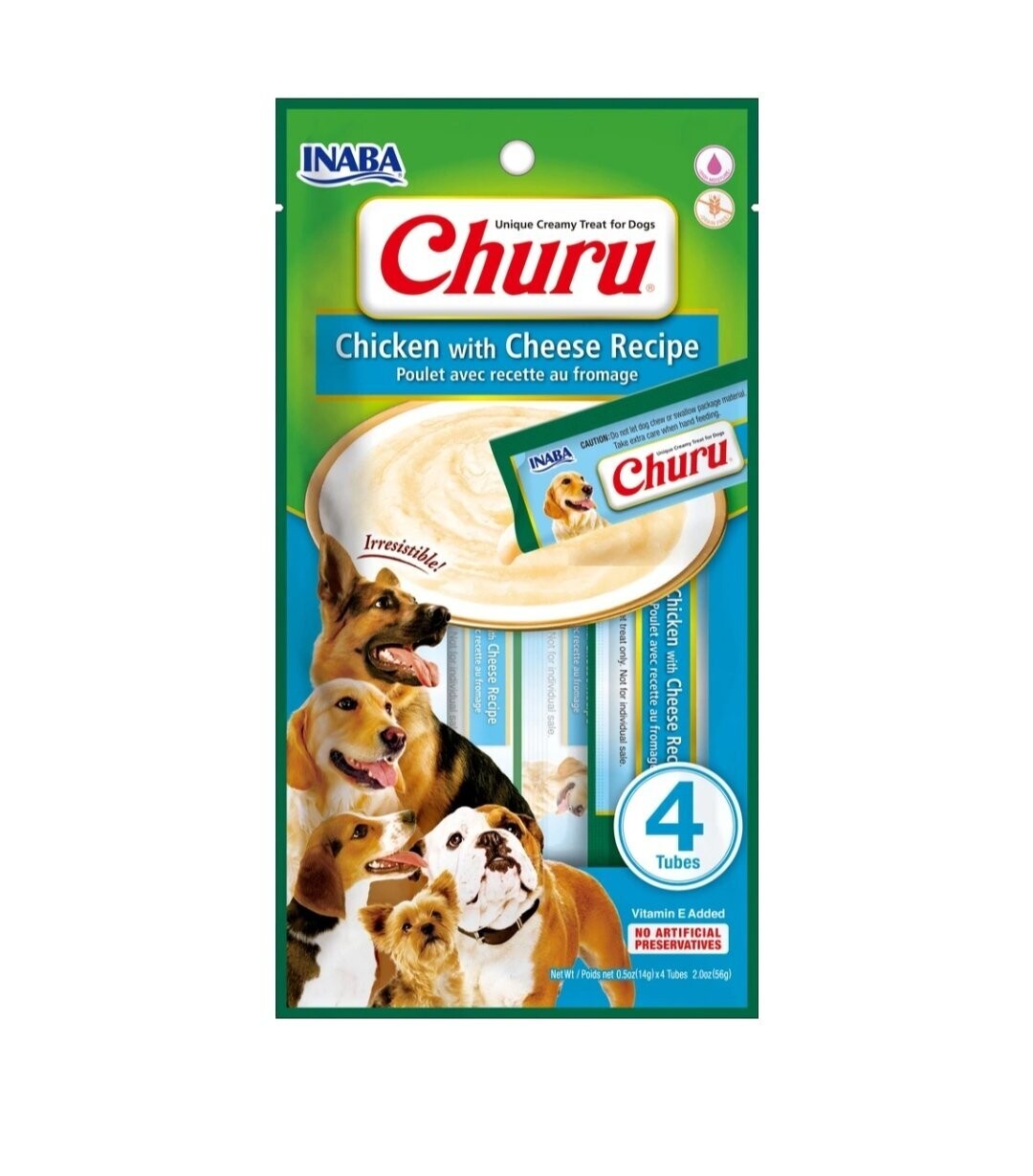 Churu Dog Receta Pollo con Queso 4x14gr