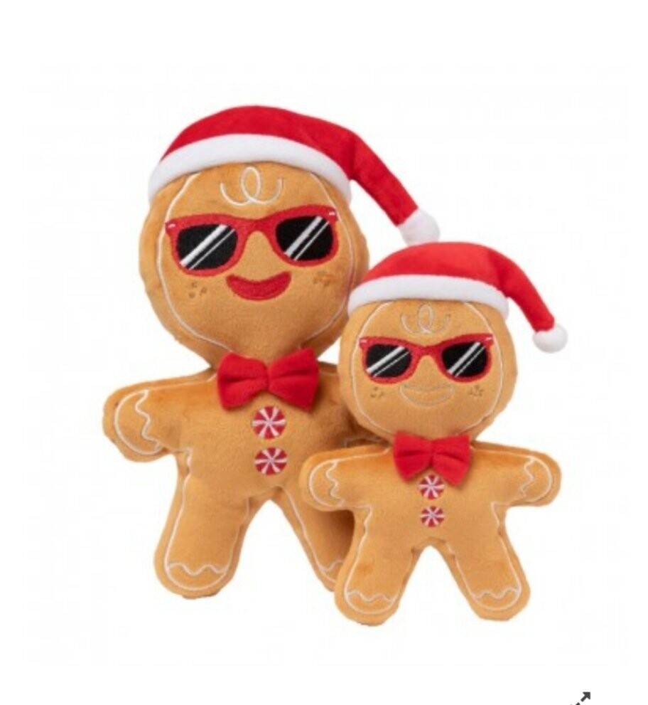 FuzzYard Xmas Dog Toy - Mr Gingerbread S