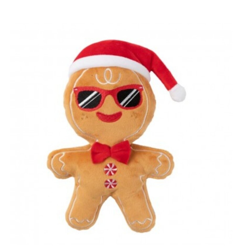 FuzzYard Xmas Dog Toy - Mr Gingerbread L