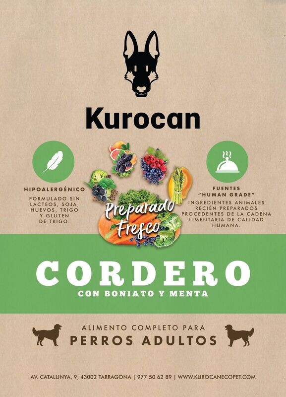 Kurocan Adulto Cordero 2Kg