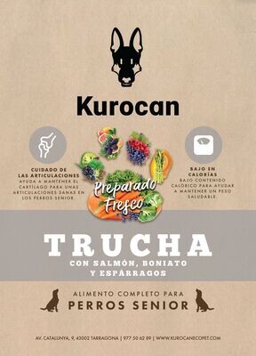 Kurocan Senior Trucha y Salmón 2kg