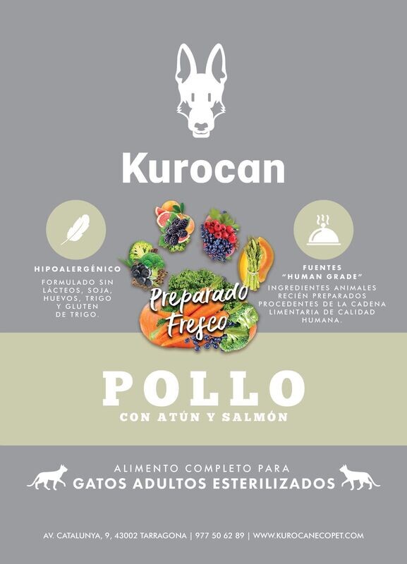 Kurocan Gato Adulto Esterilizado Pollo con Atún y Salmón 5kg