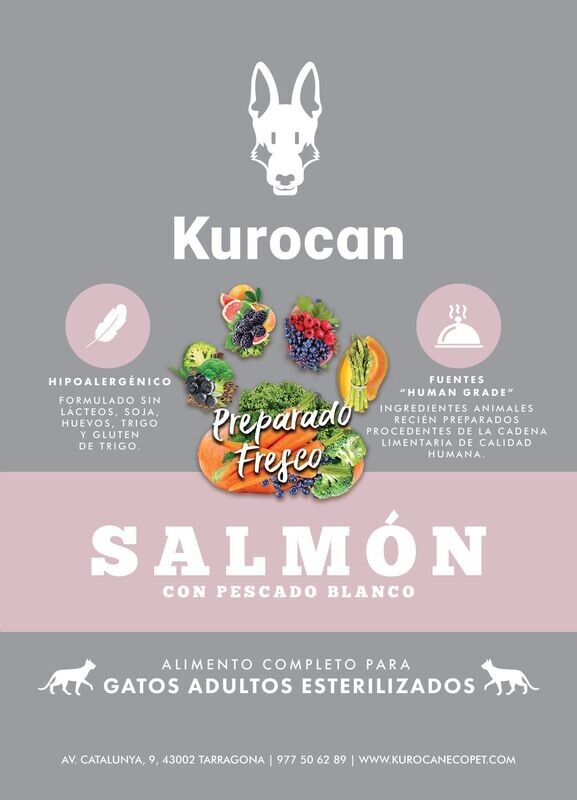 Kurocan Gato Adulto Estrilizado Salmón con Pescado Blanco 5kg