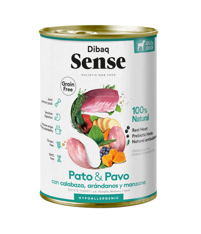 Sense Senior Pato y Pavo con Calabaza, Arándanos y Manzana
