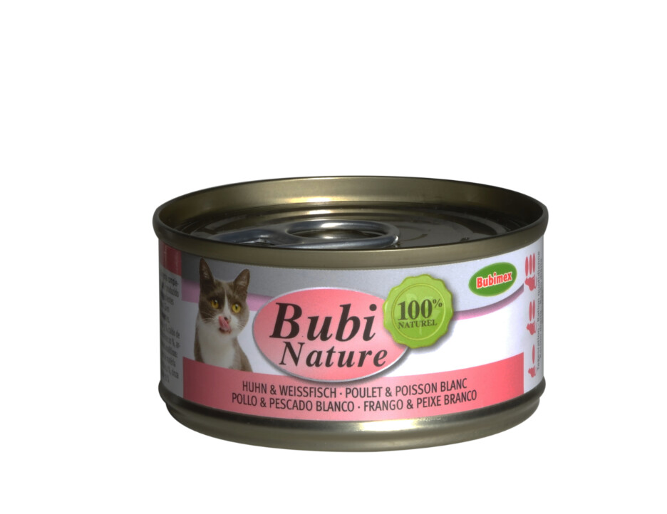 Bubi Nature Pollo y Pescado Blanco 70gr