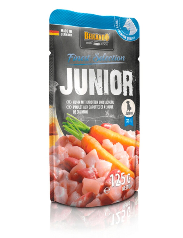 Belcando Junior pollo y zanahorias y aceite de salmón 125gr
