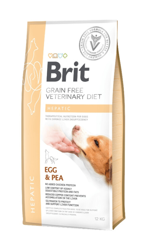 Brit Hepatic Huevo y Guisante 12kg
