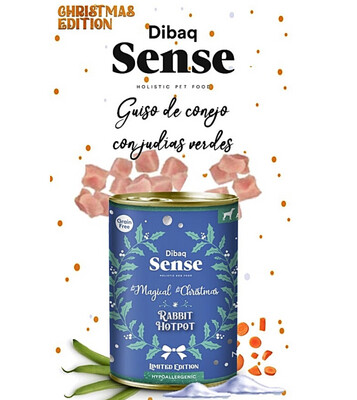 Sense Guiso Navideño de Conejo con Judias verdes lata 380gr