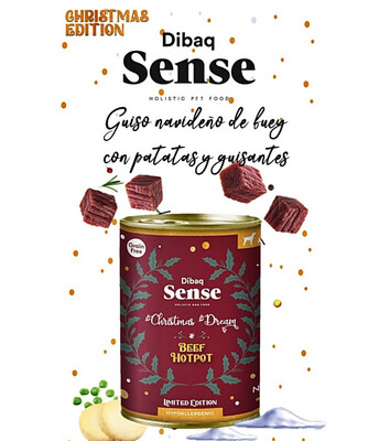 Sense Guiso Navideño de Buey con patatas y Guisantes Lata 380gr