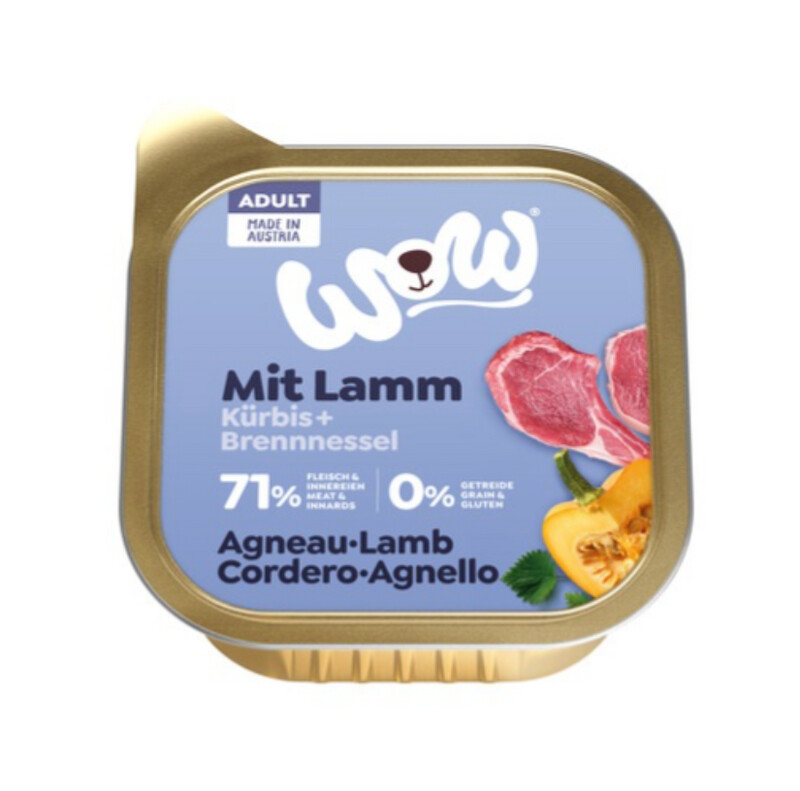 Wow Cordero con Calabaza 150gr