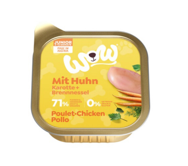 Wow Pollo con Zanahorias 150gr
