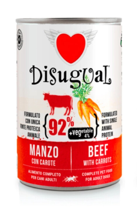 Disugual -  Ternera y Zanaharias 400gr