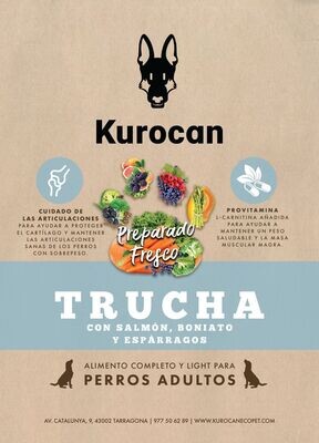 Kurocan Adulto Trucha con Salmón Light 12kg