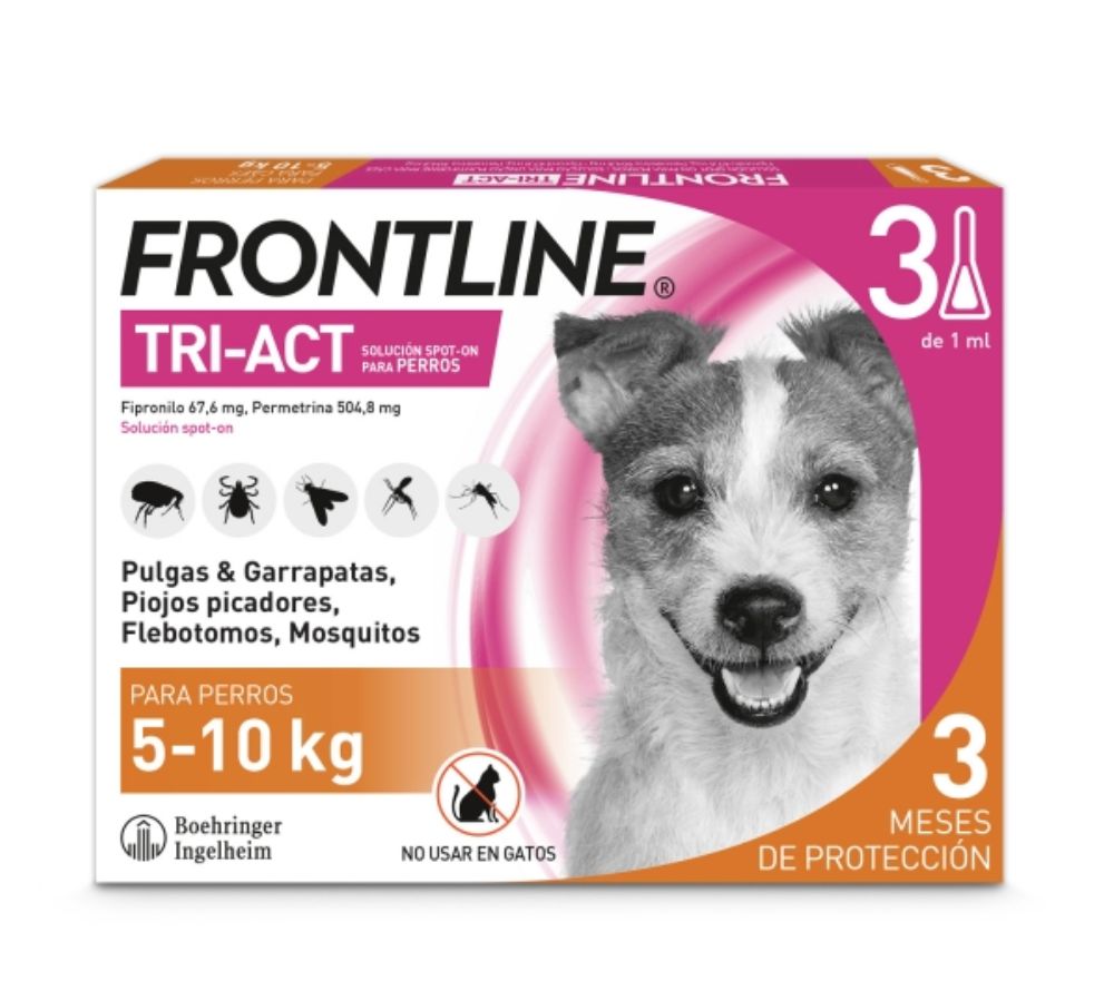Frontline Tri-Act Pipeta de 5-10kg - 1 unidad