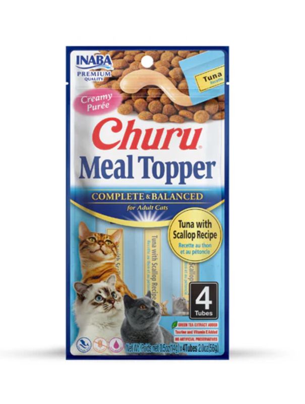 Churu Meal Topper Atún con Vieira