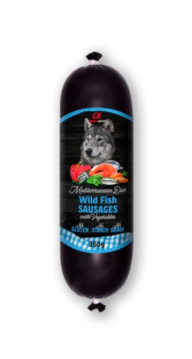 Alpha Spirit Salchicha Mediterranean Wild Fish 350gr