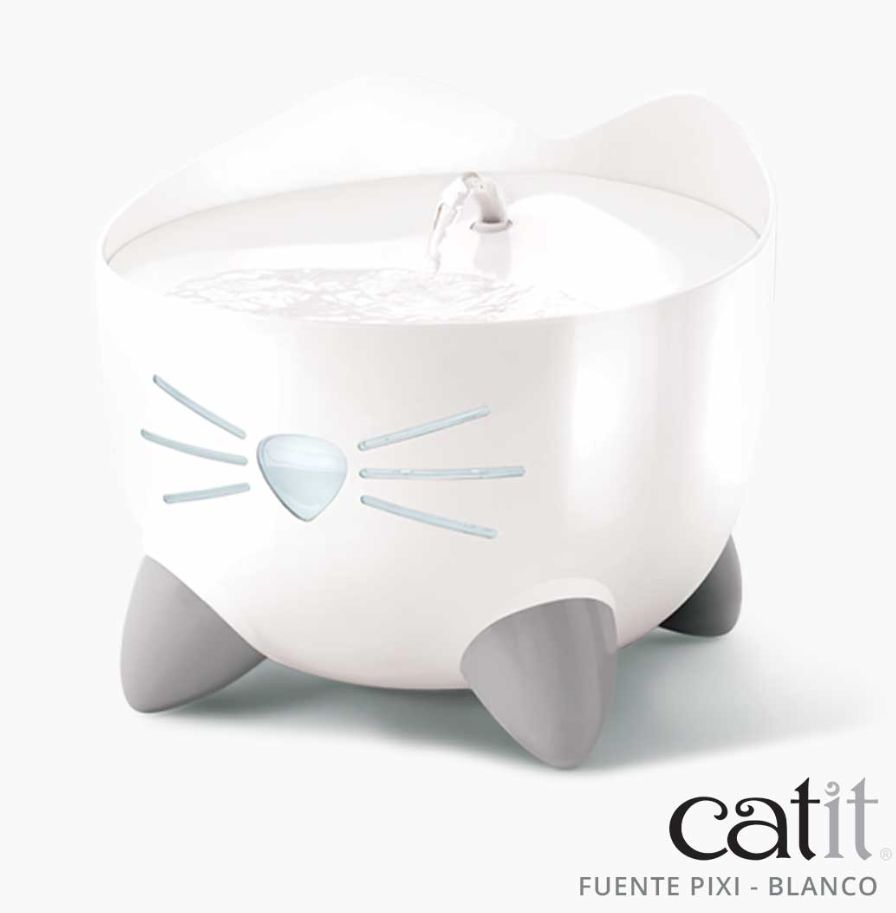 Catit Pixi Bebedero Acero Inoxidable 2,5L