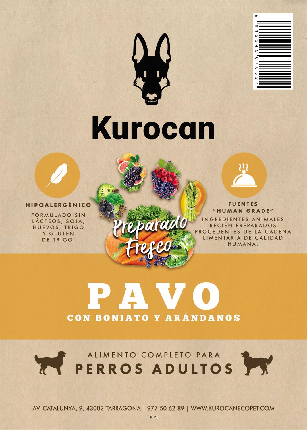 Kurocan Adulto Pavo 2kg